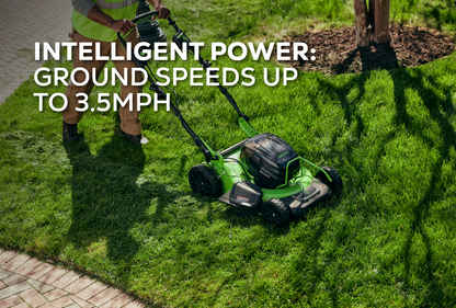Greenworks 82V 21" Brushless Push Mower w/ 5.0Ah Battery and Dual Port Charger - 2541502