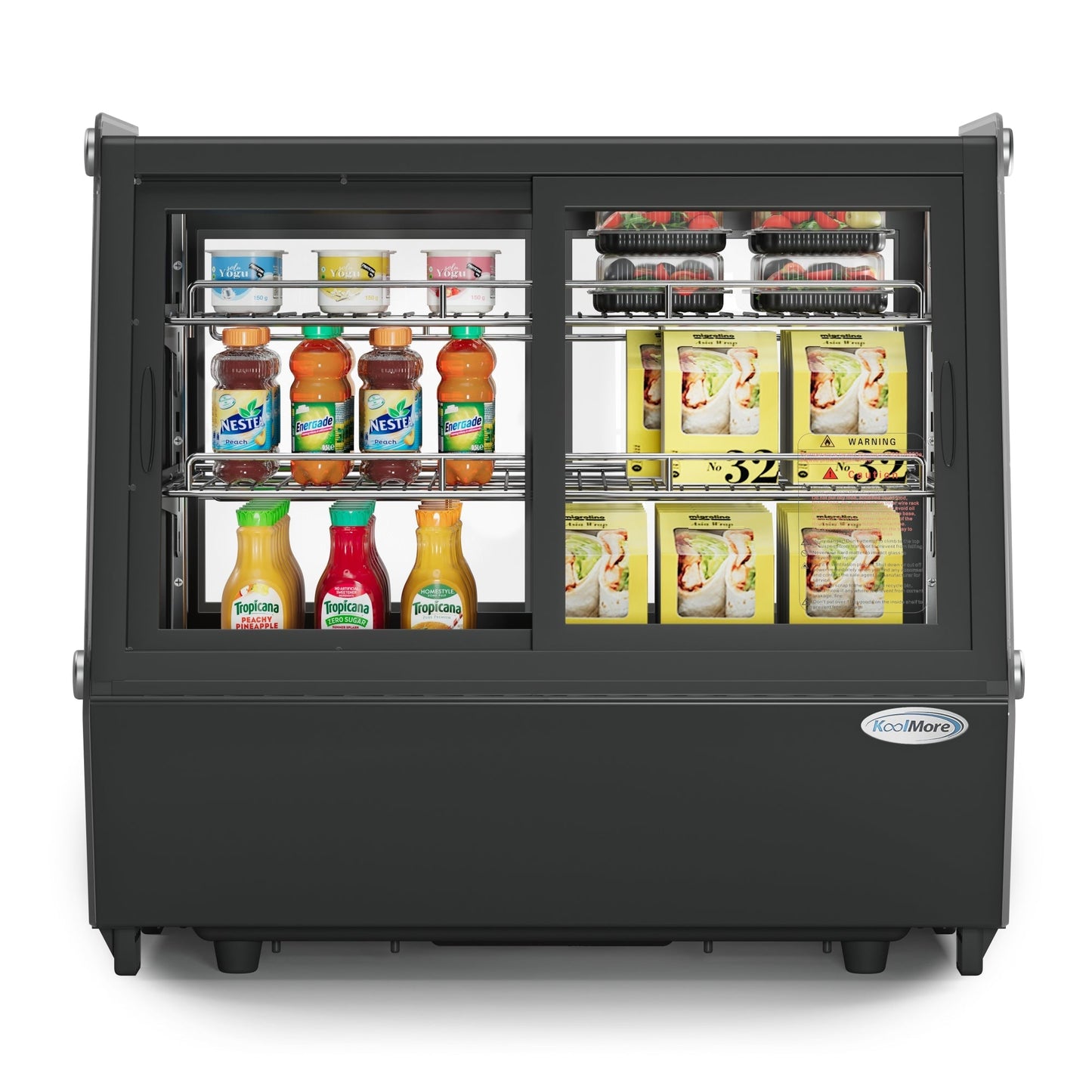KOOLMORE CDC125BK 28 in. Self-Service Countertop Display Refrigerator in Black (CDC-125-BK) - CDC125BK