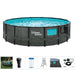 Summer Waves Elite 16ft x 48in Above Ground Frame Swimming Pool Set with Pump - 255735