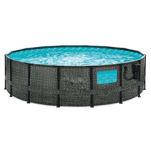 Summer Waves Elite 16ft x 48in Above Ground Frame Swimming Pool Set with Pump - 255735