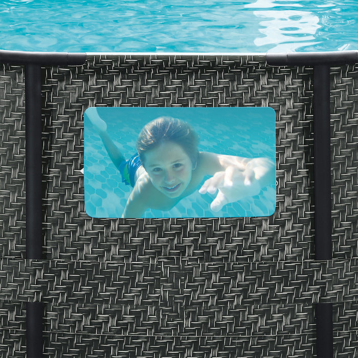 Summer Waves Elite 16ft x 48in Above Ground Frame Swimming Pool Set with Pump - 255735