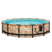 Summer Waves Light Oak Elite 14' x 36" Round Frame Above Ground Swimming Pool - 255747