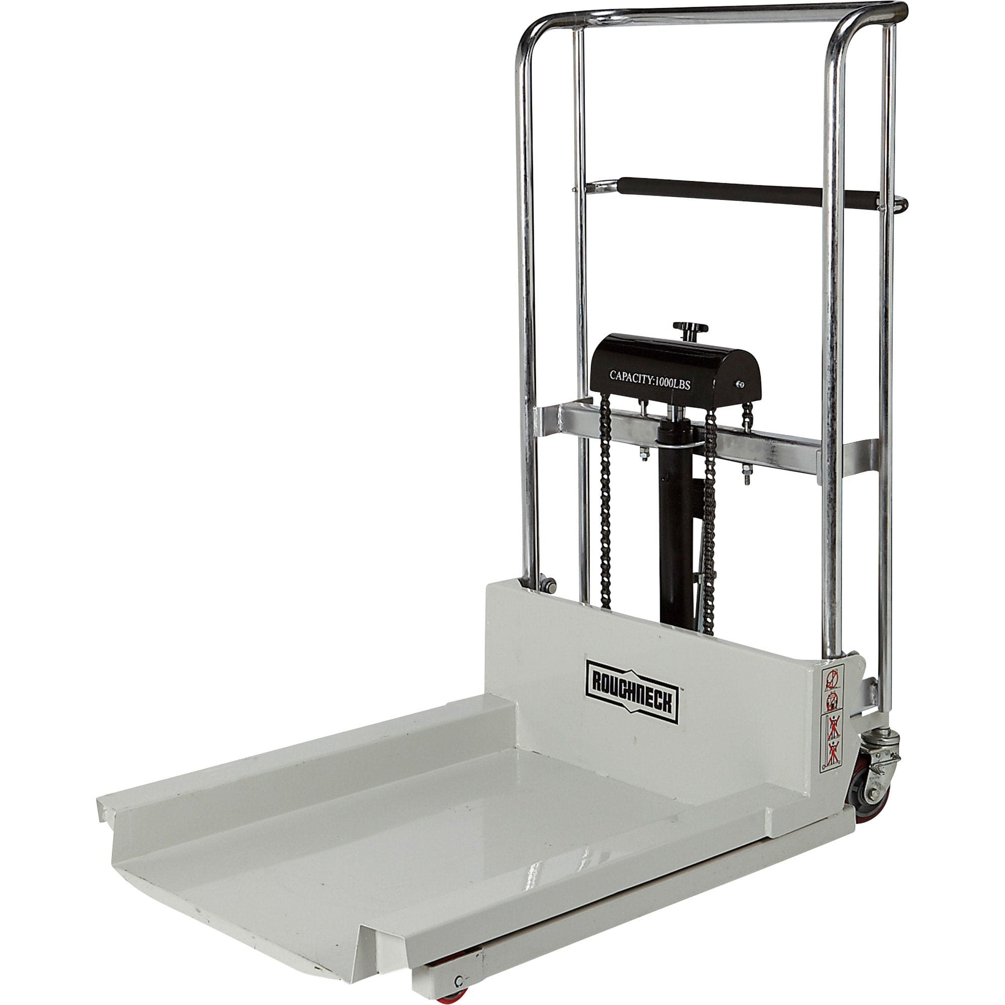 Northerntool Roughneck Ultra Low-Profile Lift Table Cart — 1000-Lb. Capacity - Backyard Provider