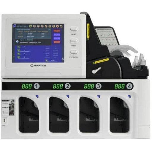 Carnation 5-Pocket High-Efficiency Banknote Fitness Sorter - CR5000