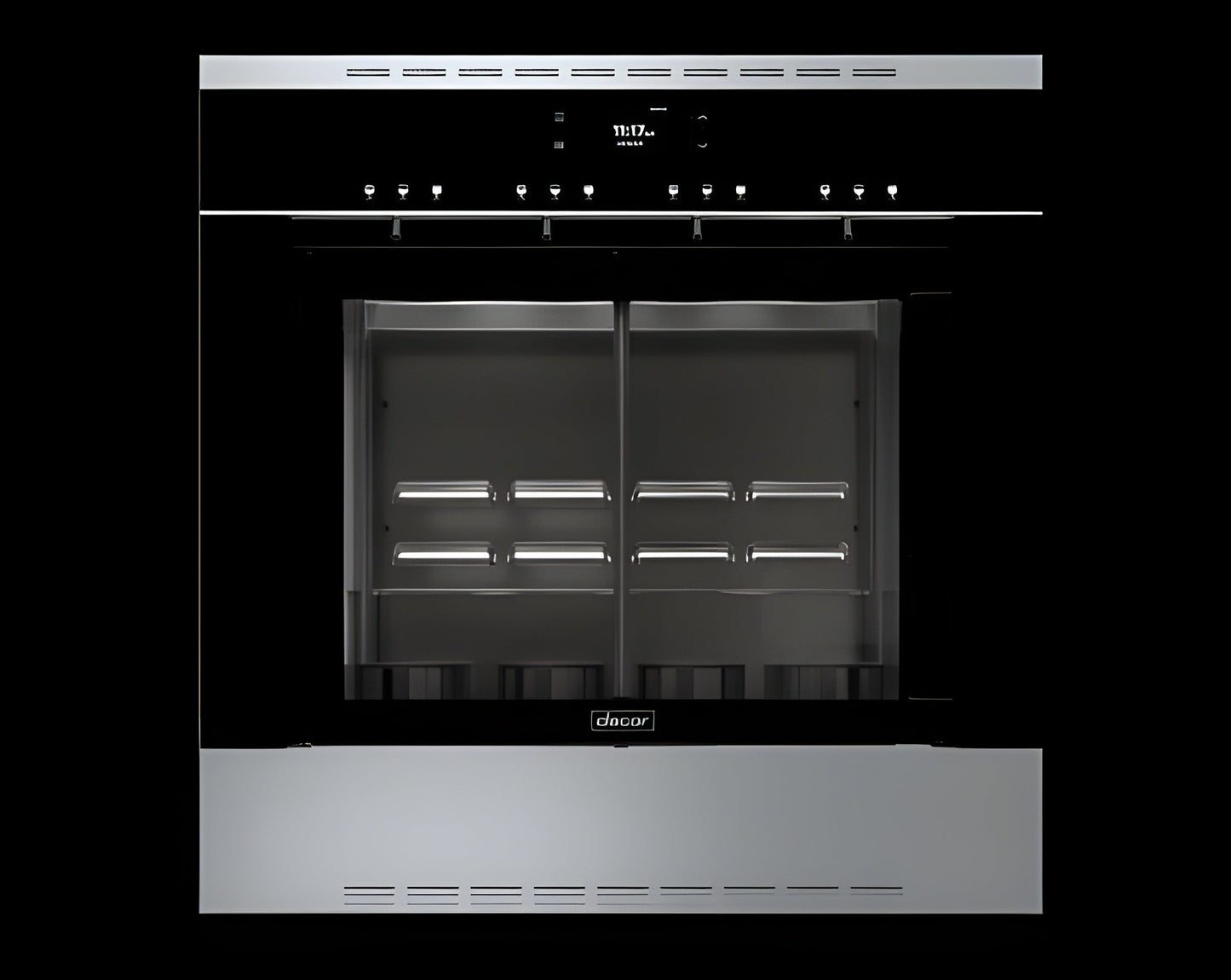 Dacor 24" Wine Dispenser, 4 Bottles, Dual Zone, Custom Volume, Sabbath Mode - DWS4000BB-KT