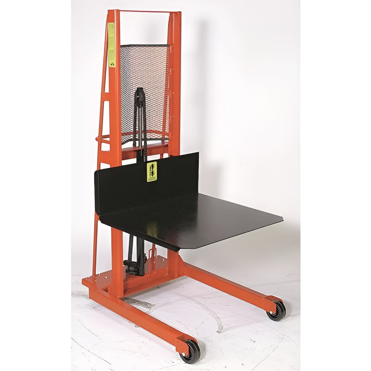 Wesco Industrial Products 1,000 lb. Economy Series Hydraulic Large Platform Stacker with 32" x 30" Platform and 60" Lift Height 260050