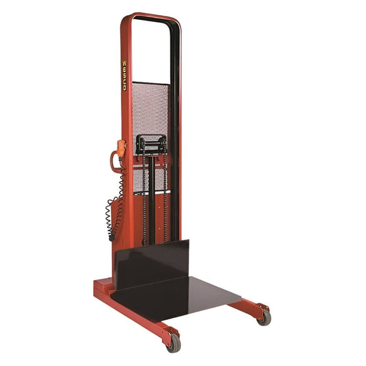 Wesco Industrial Products 2,000 lb. Hydraulic Power Lift Platform Stacker with 32" x 30" Platform and 68" Lift Height 261057