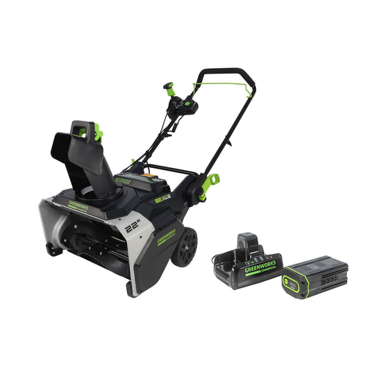 Greenworks 82V 22" Snow Blower w/ 5.0Ah Battery and Dual Port Charger - 2612502