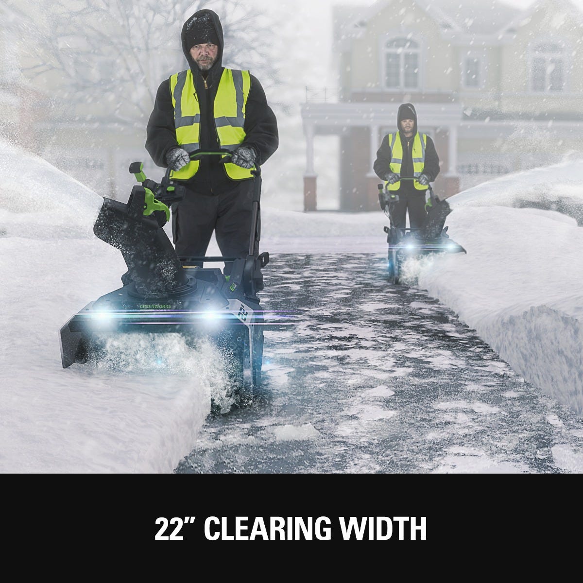 Greenworks 82V 22" Snow Blower w/ 5.0Ah Battery and Dual Port Charger - 2612502