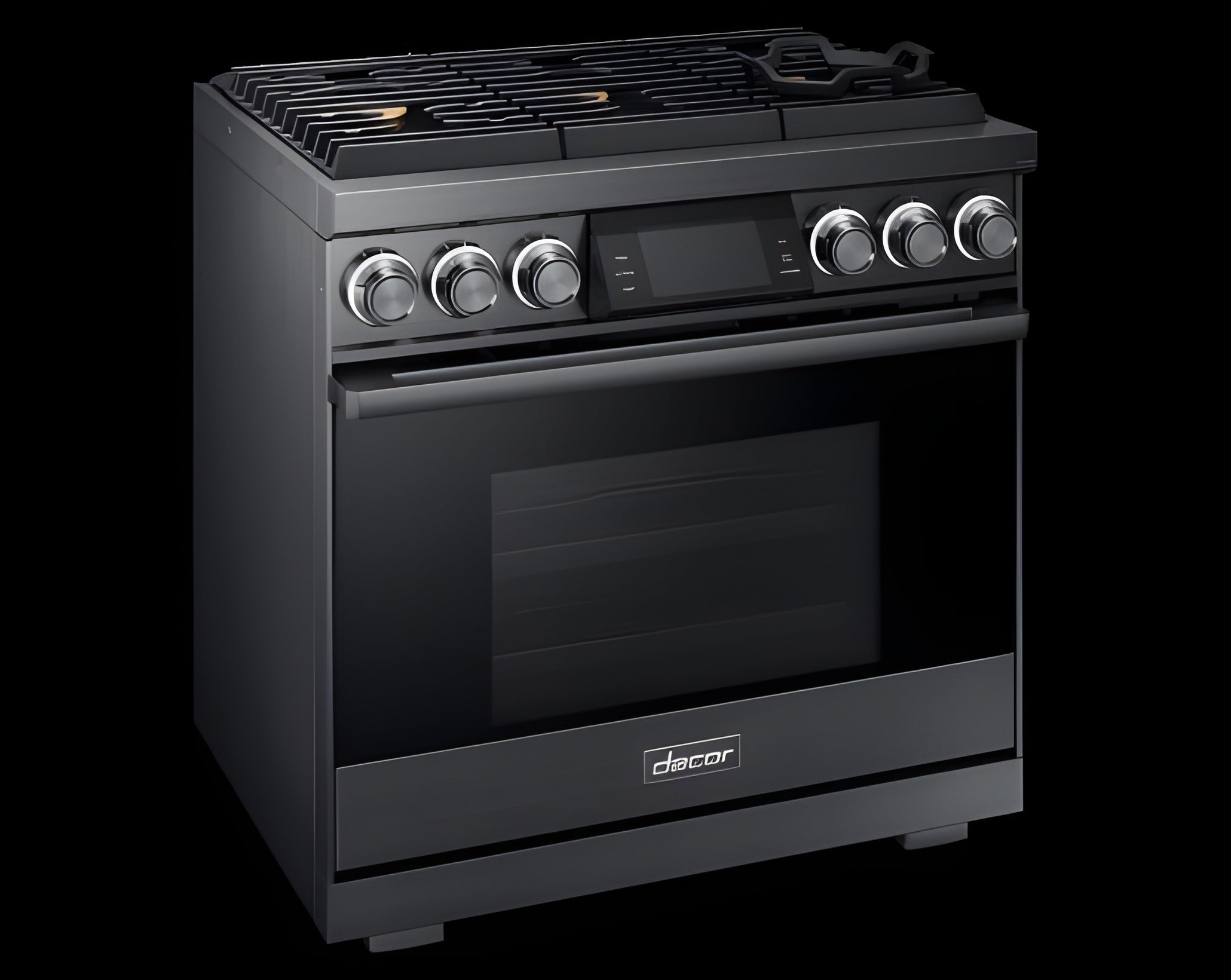 DACOR 36" Pro Gas Range, Graphite Stainless Steel, Natural Gas - DOP36M96GLM-KT