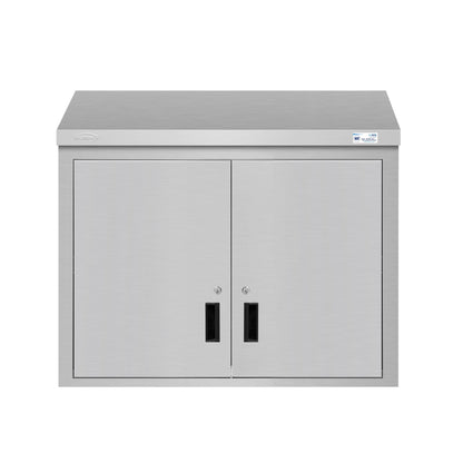 KOOLMORE KMWMC1536S 36 in. Kitchen Wall Cabinet with Hinged Doors and 2 shelves in Stainless-Steel  - KM-WMC-1536-S