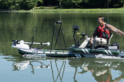 Sea Eagle FS1210K_FR 12'10" FishSUP 1210 Inflatable Fishing Paddleboard Swivel Seat Fishing Rig Package New - FS1210K_FR