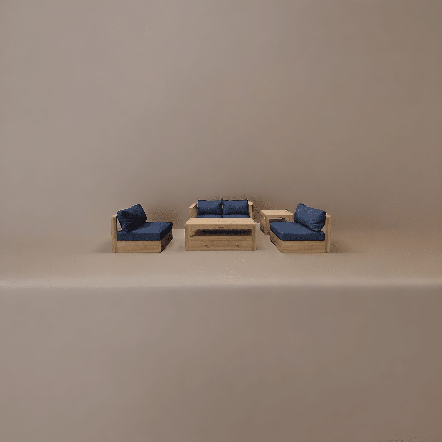 Anderson Teak Copacabana 5 pieces Modular Deep Seating Set - Set-152