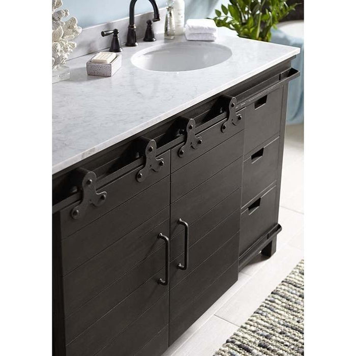 Lovecup Farmdoor Double Bathroom Vanity 40.9H x 72W x 24D in - 4999171113001