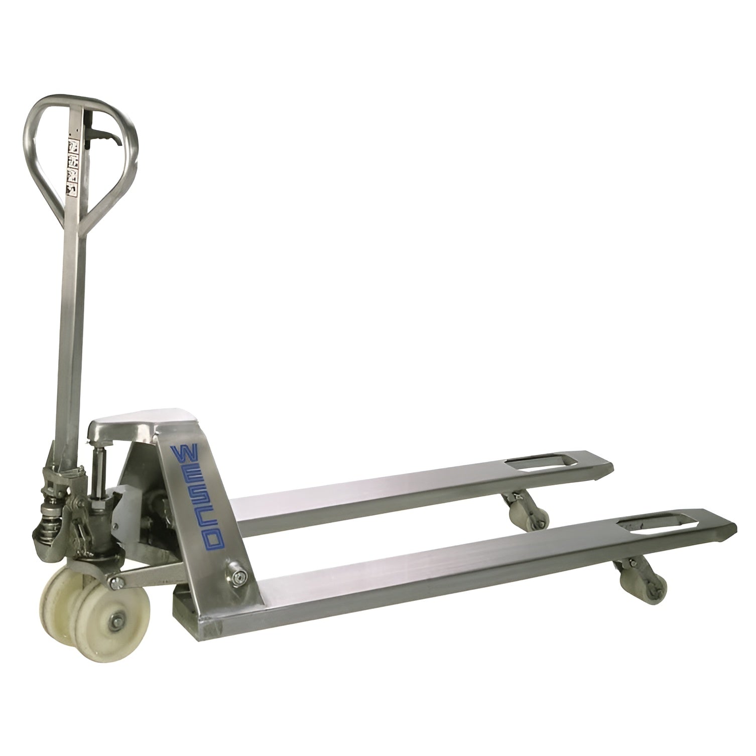 Wesco Industrial Products 272152 5,500 lb. Stainless Steel Pallet Truck with 27" x 48" Fork