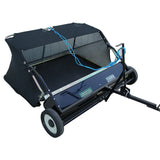 Yard Tuff 48" Quick Assembly Tow Style Lawn Sweeper for Debris and Leaves, Blue - 276312