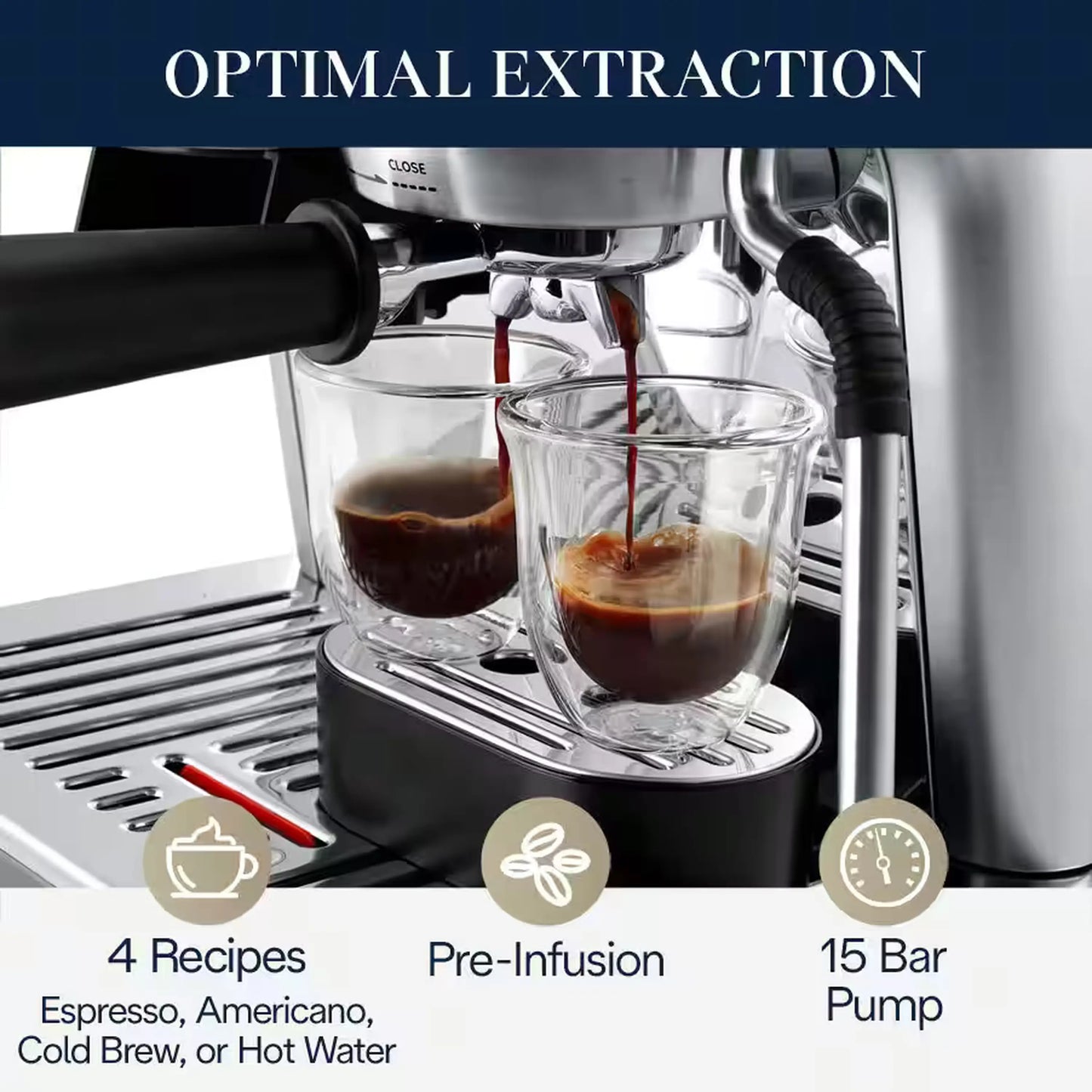 De'Longhi La Specialista Arte Evo Espresso Machine with Cold Brew in Silver (EC9255M)