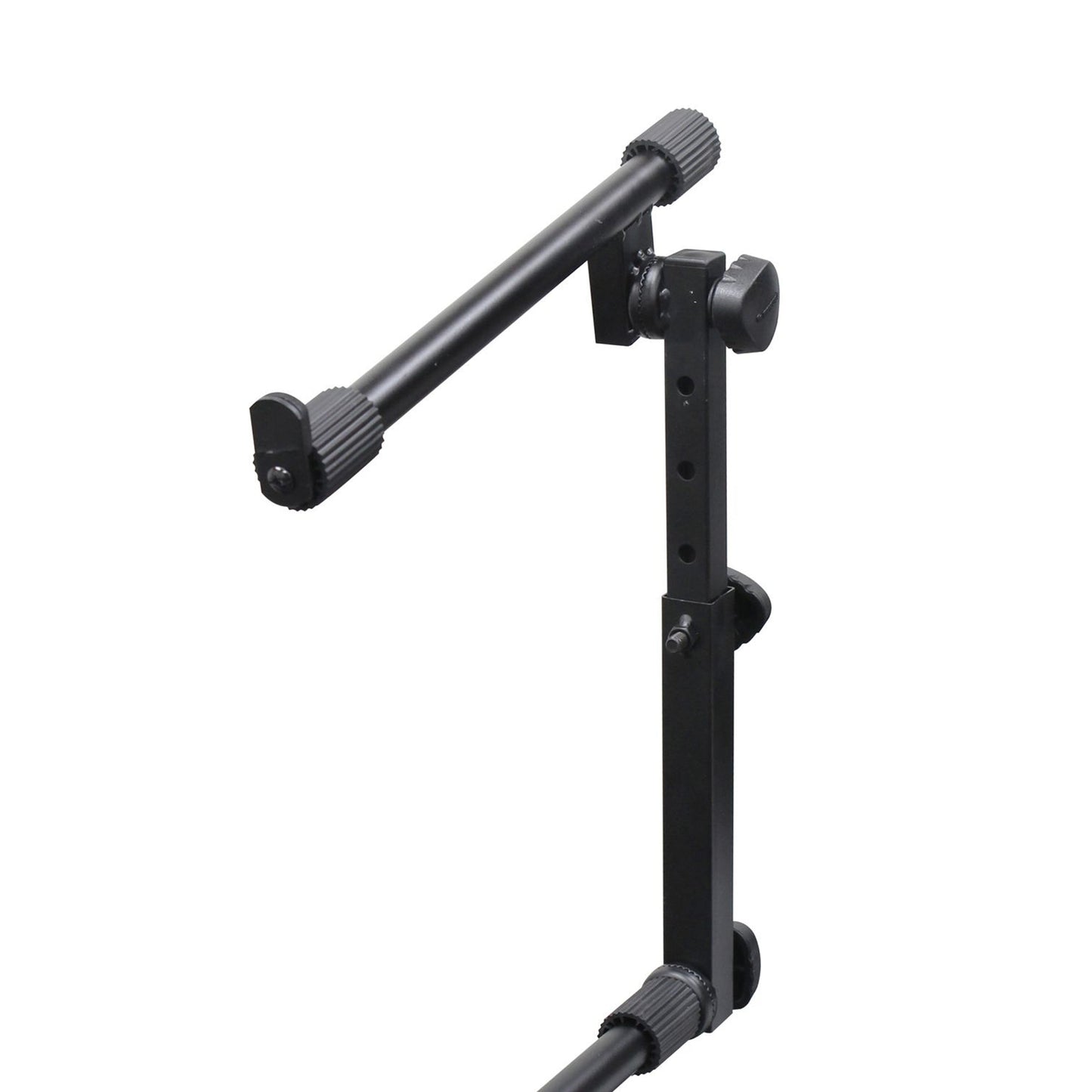 Odyssey Case 2 Tier DJ X Stand Combo Pack with Mic Boom & Top Shelf, Black - 404219