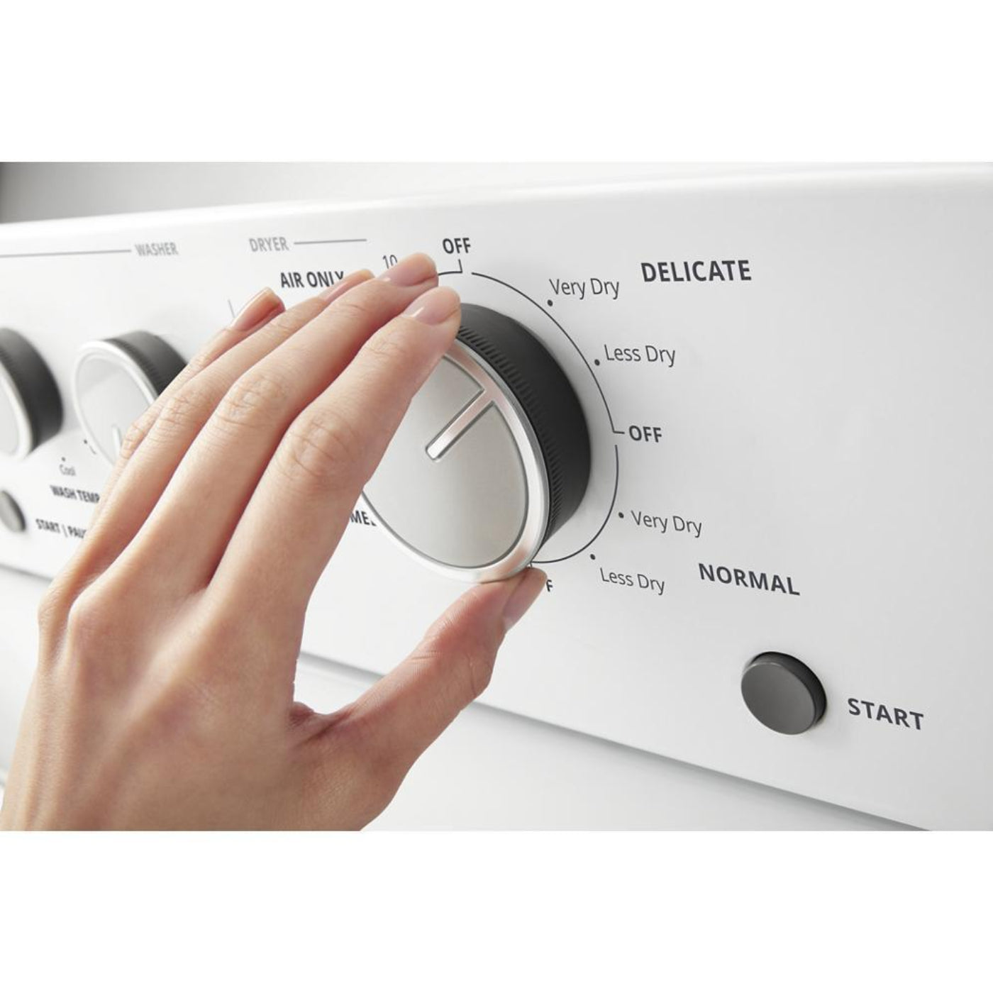WHIRLPOOL  3.5 cu.ft Electric Stacked Laundry Center 9 Wash cycles and AutoDry - WET4027HW-KT
