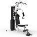 Marcy MWM-7454 Stack Multifunctional Home Gym Full Body Workout Station, White - 294640