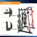 Marcy SM-7409 Smith Machine Cage Multi Purpose Home Gym Training System, White - 294637