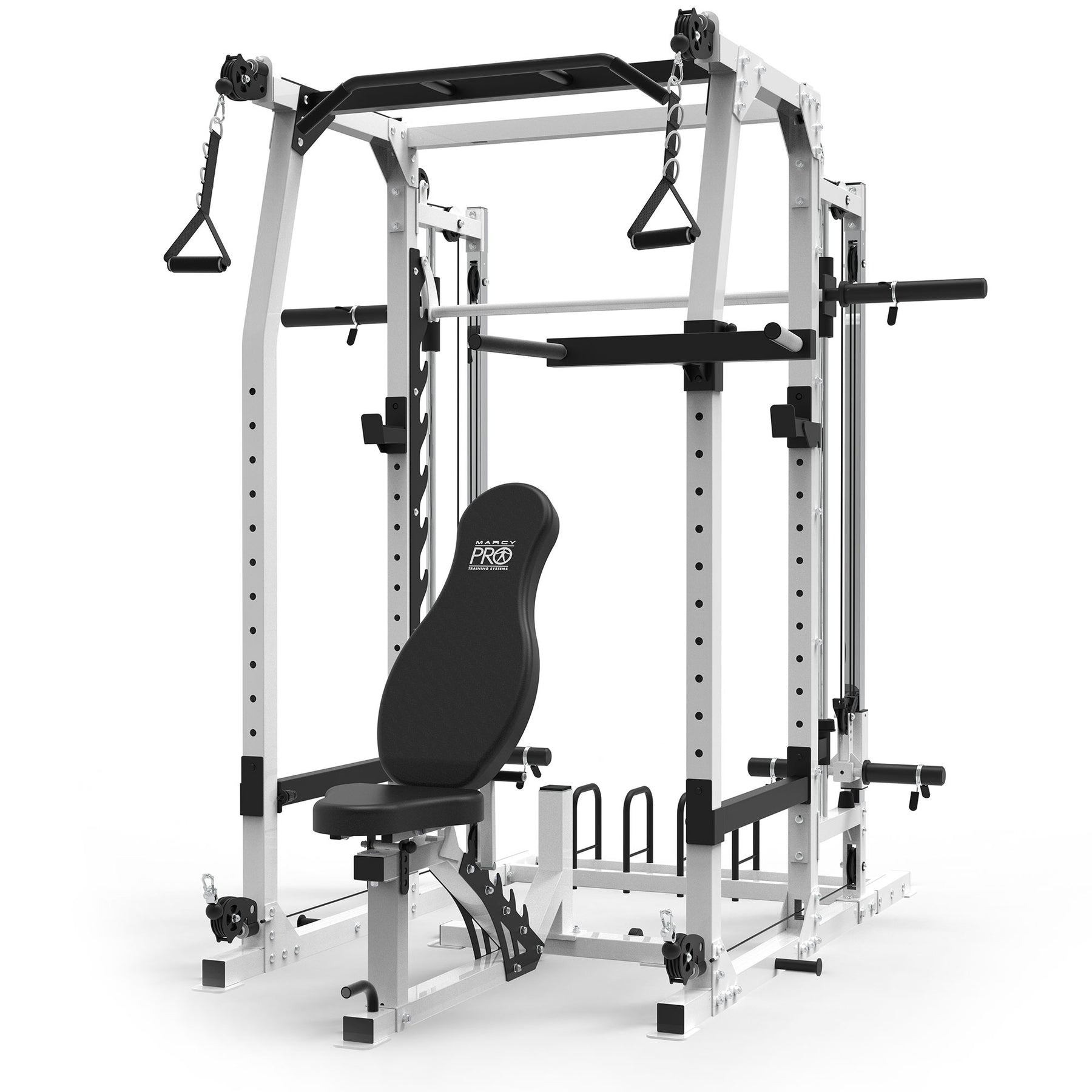 Marcy SM-7362 Pro Smith Machine Home Gym System for Full Body Training, Black - 294879