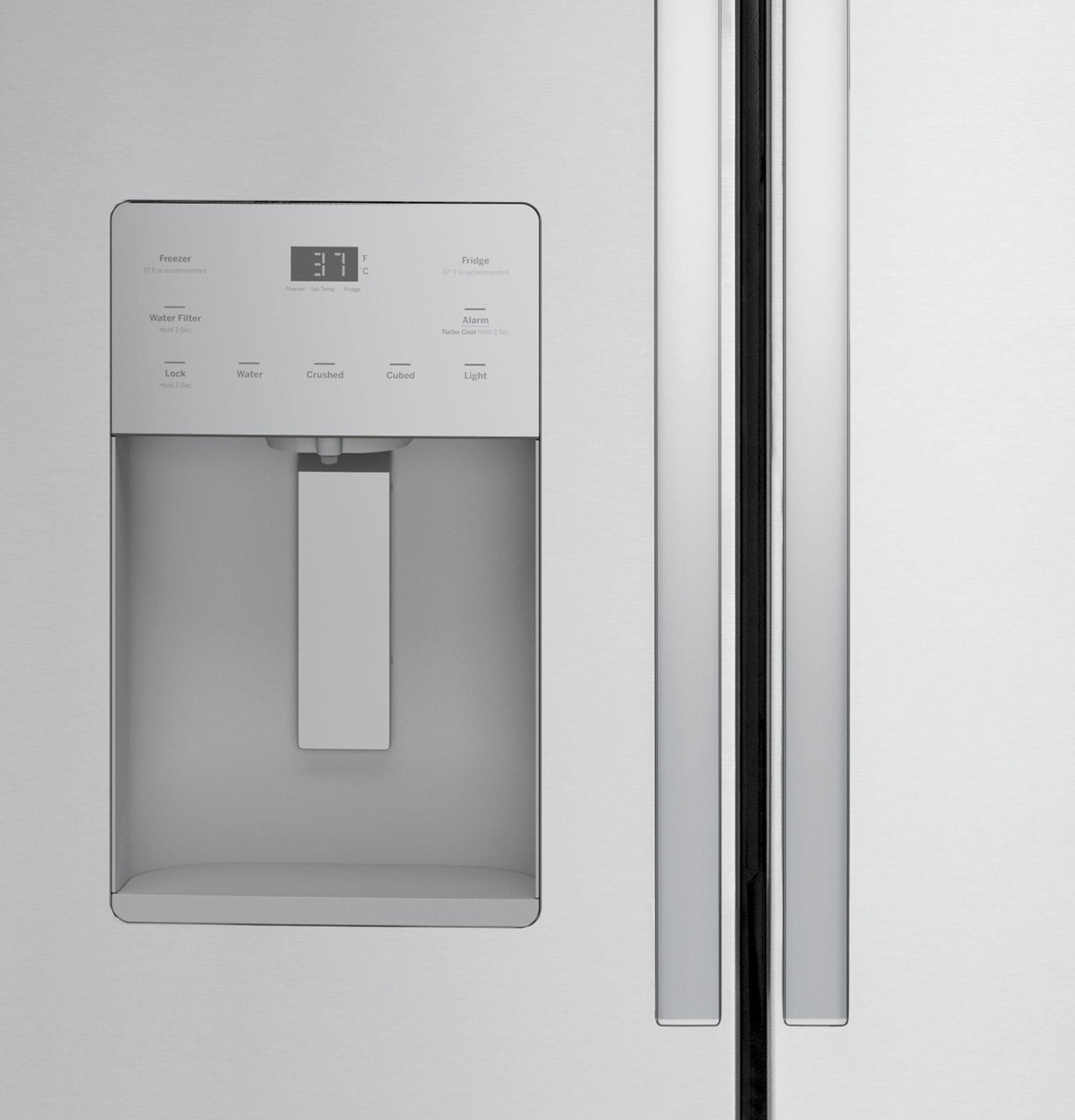 GE APPLIANCES GYE21JYMFS GE(R) ENERGY STAR(R) 20.6 Cu. Ft. Fingerprint Resistant Counter-Depth French-Door Refrigerator - GYE21JYMFS-KT