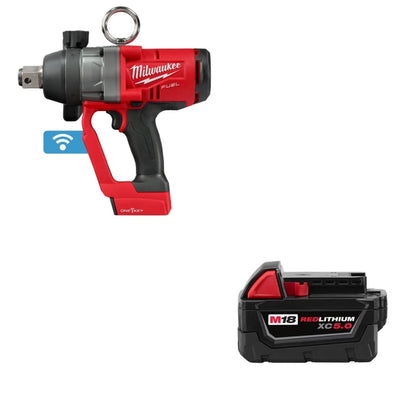 Milwaukee 2867-20 M18 FUEL 1" Impact Wrench ONE-KEY w/ FREE 48-11-1850 Battery - 753640