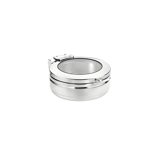 Wundermaxx Prämie Stainless Steel Round Hydraulic Induction Chafing Dish,  L 53.4 x W 44.5 x H 16 cm,  Capatity 6 Litres - 920.122