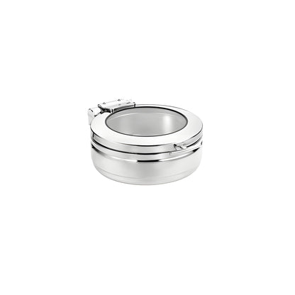 Wundermaxx Prämie Stainless Steel Round Hydraulic Induction Chafing Dish,  L 53.4 x W 44.5 x H 16 cm,  Capatity 6 Litres - 920.122