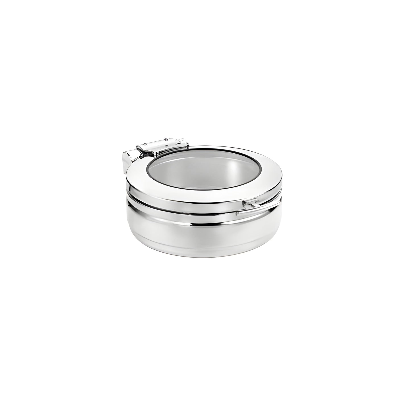 Wundermaxx Prämie Stainless Steel Round Hydraulic Induction Chafing Dish,  L 53.4 x W 44.5 x H 16 cm,  Capatity 6 Litres - 920.122