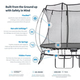 Springfree Trampoline Kids Oval 8 x 11Ft Trampoline & FlexrStep V2 Safety Ladder - 299723