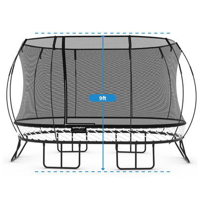Springfree Trampoline Kids Oval 8 x 13Ft Trampoline & FlexrStep V2 Safety Ladder - 299727