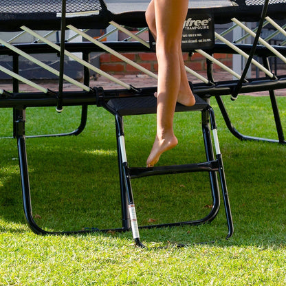 Springfree Trampoline Kids Square 13 Ft Trampoline & FlexrStep V2 Safety Ladder - 299875