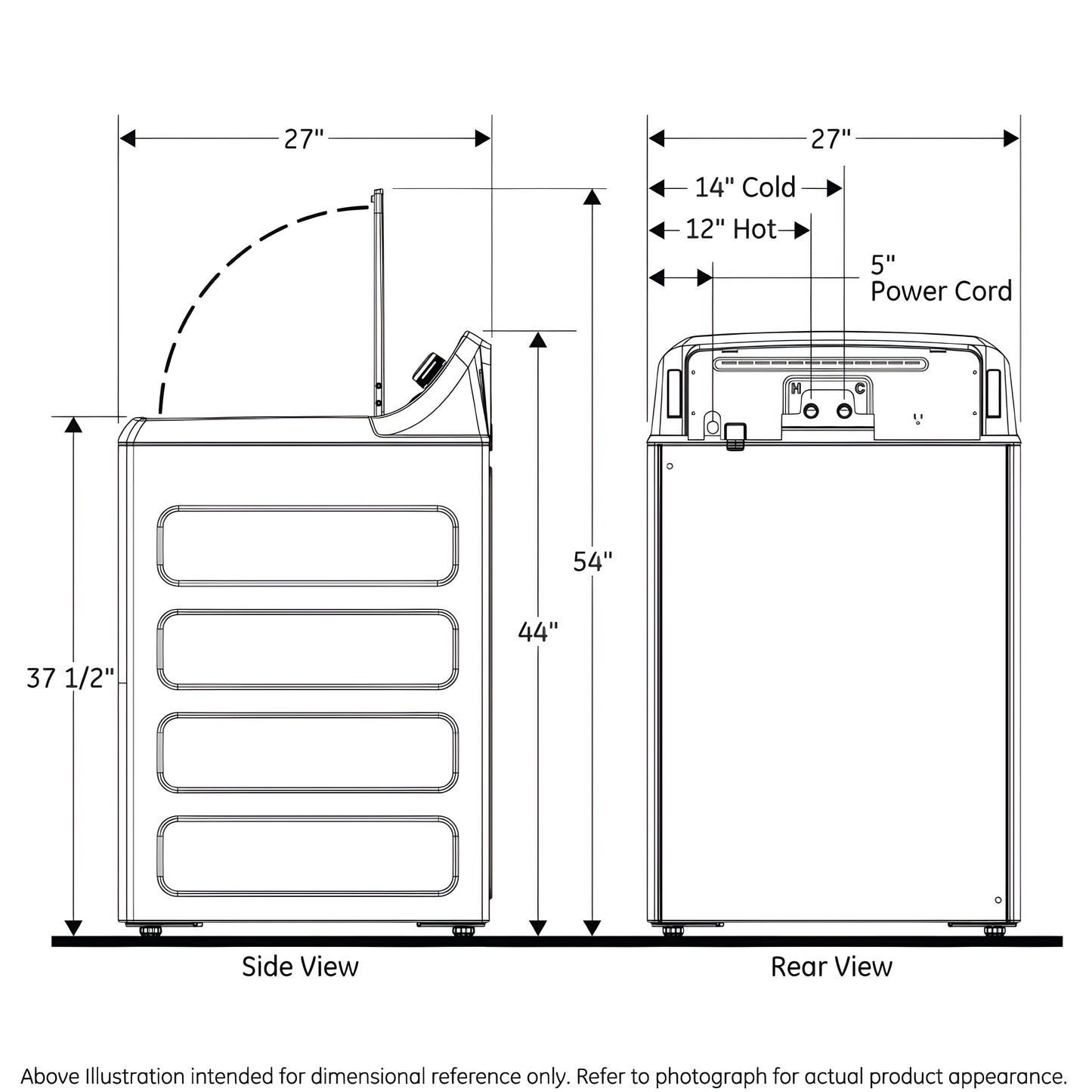 HOTPOINT 3.8 cu. ft. Capacity Washer with Stainless Steel Basket - HTW240ASKWS-KT