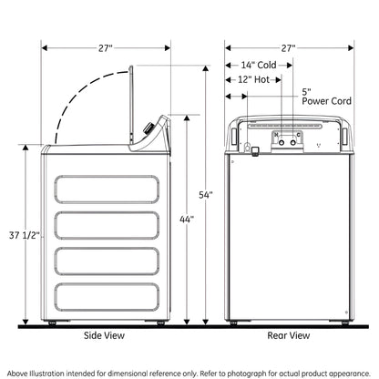 HOTPOINT 3.8 cu. ft. Capacity Washer with Stainless Steel Basket - HTW240ASKWS-KT