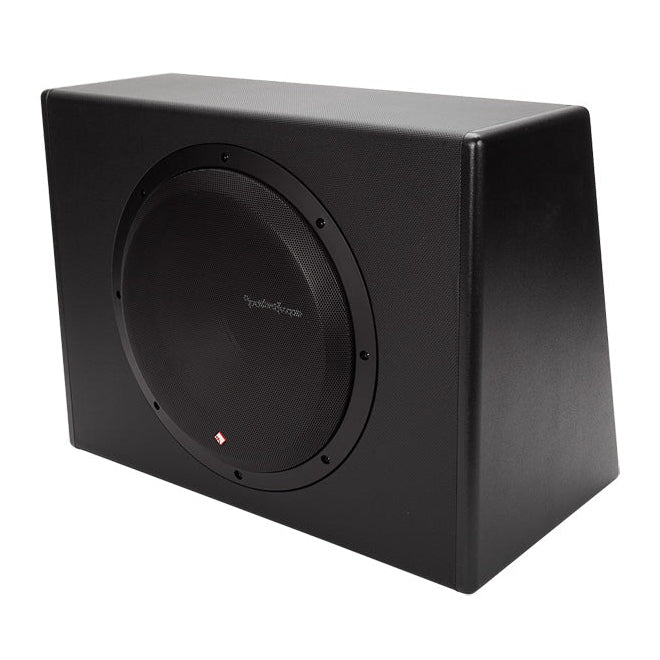 New Rockford Fosgate 12" 300 W Single Powered Subwoofer Sub Enclosure 4 Pack - 193511