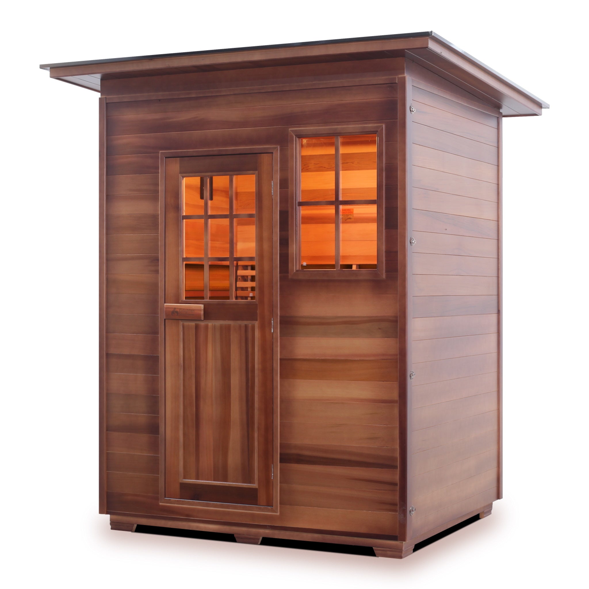 Enlighten SaunaTerra Moonlight 3-Person Outdoor Dry Traditional Sauna - T-16377