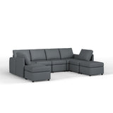LINSY HOME RUBIK I  6 Seats with 2 Ottomans -  US-LH-SPF-Sofa-S900-A11-62-0-00