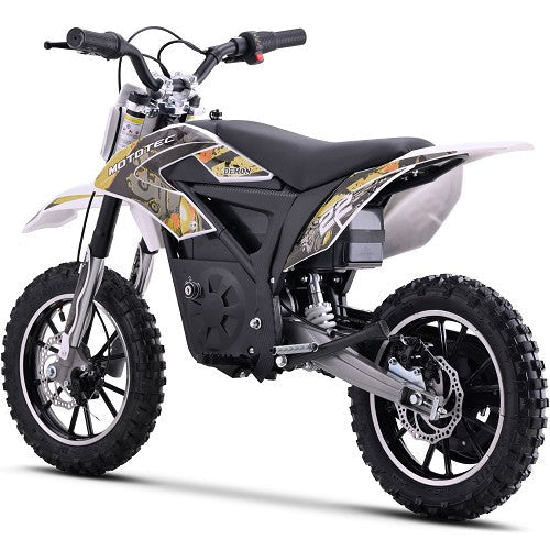 MotoTec 36v 790w Demon Electric Dirt Bike Lithium Orange
