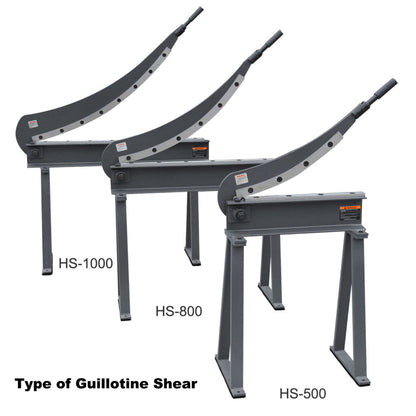 Kaka industrial HS-40 Guillotine Metal Shear, 39 inch Bed Width, 16 Gauge Metal Guillotine Shear with a Stand for Construction Work Sheet Metal Fabrication Plate Cutting Cutter - 172109
