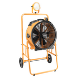 XPOWER FA-420K6 warehouse/dock cooling fan kit, L-30 LED Spotlight, and 420T mobile trolley - XP-FA-420K6-Blue