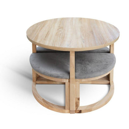 Maxima House MIRAGE-R Wood Dining Set - SCANDI098 - Backyard Provider