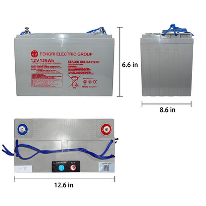 Apollolift 12V/125AH Battery for Fully Powered Stackers - 35302000054