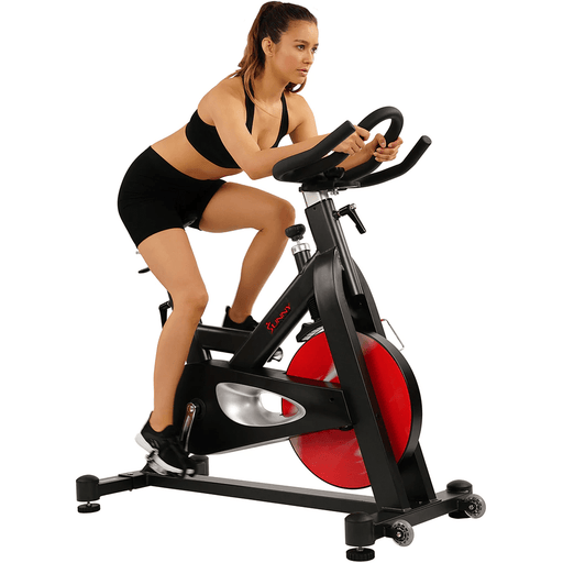 Sunny Health & Fitness Evolution Pro Magnetic Belt Drive Indoor Cycling Bike