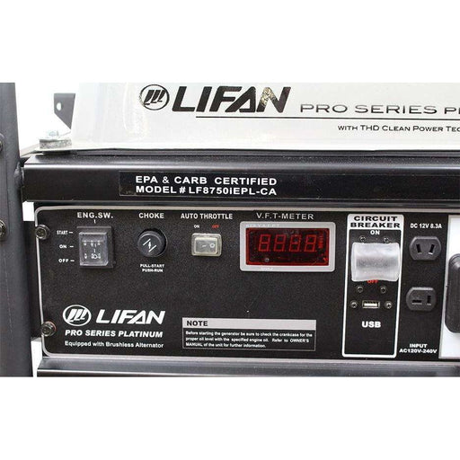 Lifan Platinum Series 8000W/8750W Electric Start Generator New LF8750iEPL-RV