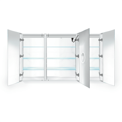 Krugg Svange 6036LRR 60" X 36" LED Medicine Cabinet with Dimmer & Defogger SVANGE6036LRR