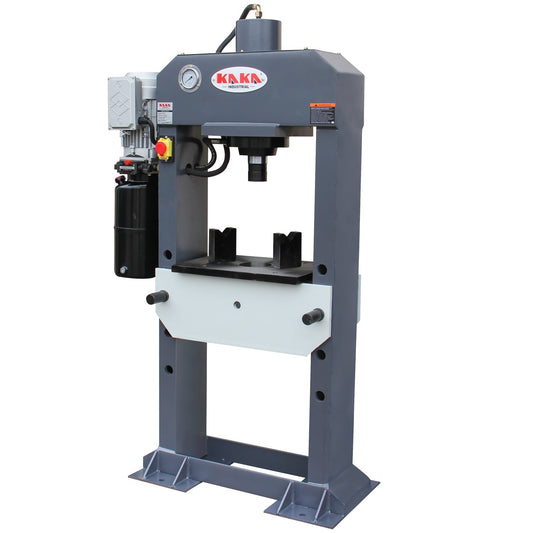 KAKA INDUSTRIAL HP-25 Electric Hydraulic Press，Hydraulic Electric Pump, H-Frame Shop Press with Gear pump,25 ton Frame Capacity,9.8 in Stroke 220V Single phase - 182124V220V240
