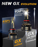 Auxbeam 9005+9006 LED Headlight Bulbs, 240W 40000LM, 6500K Cool White - GP00010784