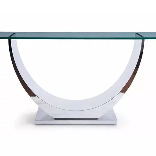 Greg Sheres Marseilles Polished Stainless Console Table - CN-03S